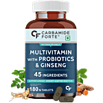 Carbamide Forte Multivitamin Tablets - With Probiotics, Boosts Immunity, For Men & Women 180 pcs 