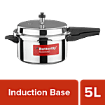 Butterfly Standard Aluminium Outer Lid Pressure Cooker - Induction Base 5 L