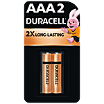 Duracell Alkaline AAA Batteries 2 pcs Blister Pack