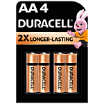 Duracell Alkaline AA Batteries - 2X Long Lasting 4 pcs Blister Pack