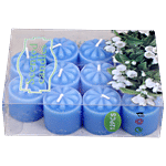 DP Scented Wax Candles - Assorted Colour, BB1372 12 pcs 