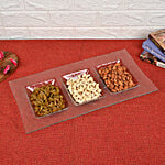 Dine Time  Handmade Glass Snack Platter/Tray - Rectangle, DP6025 1 pc