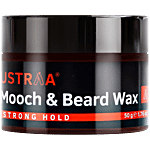 Ustraa Beard & Mooch Wax - Strong Hold For Facial Hair, For Men 50 g