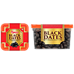 Manna Premium Black Dates - Natural, Rich In Dietary Fibre & Iron 400 g