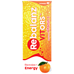 Dr Reddy's Rebalanz VITORS - Electrolyte & Mineral-Rich ORS Drink, Provides Energy, Keeps Hydrated, Orange Flavour 200 ml 