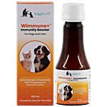 Wiggles.in Wimmuno+ - Immunity Booster, Probiotics Syrup, For Dogs & Cats, Multivitamin Digestive Enzyme 100 ml 