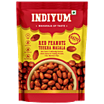 Indiyum Red Peanuts Teekha Masala - Roasted, Vegan, Rich In Protein, Gluten Free 120 g 