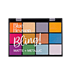 Blue Heaven Eye-Shadow Palette - Bling! Matte + Metallic, 12 In 1 22 g Playful Burst