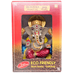 SriRudra Ganapathi / Ganesha Idol / Murti (8") Painted-Left 500 g