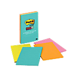 Post-It Super Sticky Notes - For Reminders & Lists, Multicolour 4 pcs