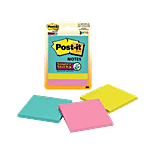 Post-It Super Sticky Notes - 135 Sheets, For Reminders, Multicolour 1 pc
