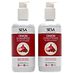 Sesa Onion Combo - Shampoo + Conditioner, Repairs Hair Damage 300 ml