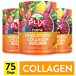 Plix Olena Wholefood Plant Based Collagen Builder - Advanced Anti-Ageing Formula, Orange Burst 200 g (Pack Of 3)
