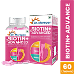 Dr. Morepen Biotin+ Tablets - Hair,Skin & Nails Supplement 60 pcs 