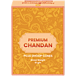Mangalbhavan.in Chandan Pooja Dhoop Cones - With Stand 61 g