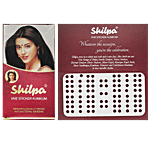 Shilpa Shilpa Vive Sticker Kumkum - Bindi, For Women 10 pcs Deep Red,Size 8