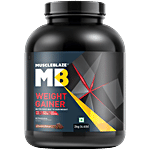 MuscleBlaze Weight Gainer - 58.5 g Protein, Chocolate 2 kg 