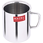 Hazel Stainless Steel Double Wall Green Tea/Coffee Sobar Mug - Big 300 ml