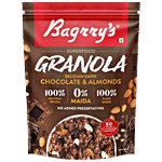 Bagrry's Belgian Dark Chocolate Granola - Almonds, 0% Maida 400 g Pouch