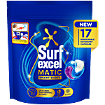 Surf Excel 3 In 1 Smart Shots - For Front Load & Top Load Washing Machines 338.3 g (17x19.9 g each)