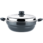 Vinod Hard Anodised Multi Purpose Kadai - Induction Base With Lid, 26 cm 4 L