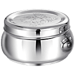 PddFalcon Belly Flat Stainless Steel Container 2.4 L