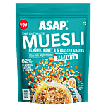 ASAP Muesli Wholegrain Breakfast - Rich In Fibre & Protein, Zero Sugar Added, Badam Milk 120 g
