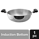 Kaviraj Aluminium Kadai - Induction Bottom, Non-Stick Coated, 25 cm 2.8 l 