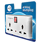 Wipro Northwest 4 Way Multi Plug - Two Universal Socket , Sleek Design 1 pc 