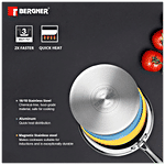 Buy Bergner Stainless Steel Fry Pan - 3 Layer, Induction Base, 24 cm, 2