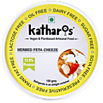 Katharos Vegan Herbed Feta Cheese: Healthy, High In Protein, Oil Free, Dairy Free, Preservative Free, Cholesterol Free 150 g 