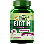 Vlado's Himalayan Organics Biotin Sesbania Extract 10,000 mcg Tablets - Healthy Hair, Skin & Nails 120 pcs 