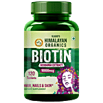 Vlado's Himalayan Organics Biotin Sesbania Extract 10000 mcg Tablets - Hair, Skin & Nails 120 pcs 