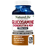 Nature Life Nutrition Glucosamine Chondroitin & MSM Tablets - For Bone & Joint Health 120 pcs 