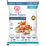 Megaa Jumbo Prawn - With Vein Removed, Frozen & Cleaned 200 g
