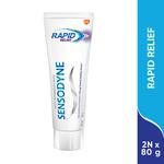 Sensodyne Toothpaste Combo Pack - Rapid Relief, Sensitive To Help Beat Sensitivity Fast 80 g (Pack of 2)