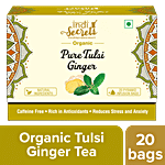 indiSecrets Pure Tulsi Ginger Tea 36 g (20 Bags x 1.8 g)
