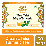 indiSecrets Pure Tulsi Ginger Turmeric Tea 36 g (20 Bags x 1.8 g)