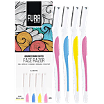 Furr By Pee Safe Face Razor - Advanced Nano Coated, No Side Burns, For All Skin Types 4 pcs
