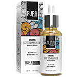Furr By Pee Safe Organic Stretch Mark Oil, With Vitamin E & C, All Skin Types 60 ml 