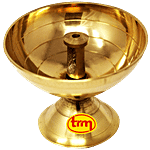 Trm Pooja Diya/ Oil Lamp - No.2, Regular, Beautiful & Durable 1 pc