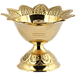 Shubhkart Nitya Diya/ Golden Brass Deep - Daily Prayer Essential 1 pc