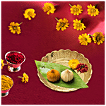 Shubhkart Nitya Brass Prasadam Vastu Nakshi Plate 1 pc