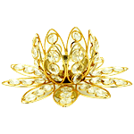 Shubhkart Nitya Brass Dhanlaxmi Kamal Diya 1 Pc