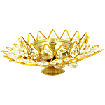 Shubhkart Nitya Brass Pukhraj Crystal Pyali Diya - Medium 1 pc