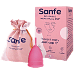 Sanfe Reusable Menstrual Cup - With No Rashes, Leakage Or Odour, Small 100 g 