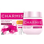 Charmis Cold Cream - Deep Nourishing With Vitamin A, C, E 100 ml (Get 75 g Fiama Blackcurrant & Bearberry Gel Bar Free)