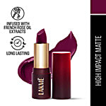 Lakme Cushion Matte Lipstick 4.5 g Purple Diamond