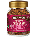 Beanies Flavoured Instant Coffee - White Chocolate & Raspberry, Sugar Free 50 g
