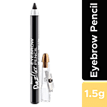 Eyetex Dazller Eyebrow Pencil - Black, In-Built Sharpener, Deeply Pigmented 1.5 g Blister